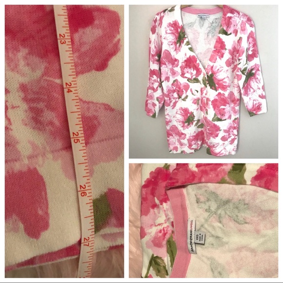 Isaac Mizrahi Floral Peony Flower Cardigan - Picture 1 of 10